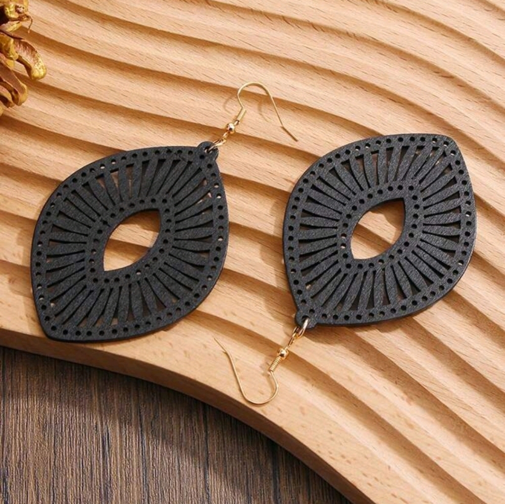 Dream catcher Wooden Earrings